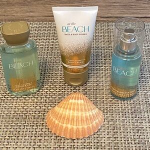 Bath & Body Works At The Beach Bath & Body Set - Aqua and Gold Travel Size